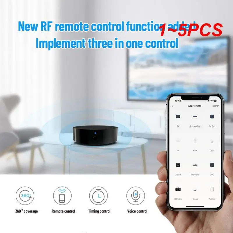 

1~5PCS Tuya Universal WiFi IR Controller, Smartlife APP Remote Control Smart Automation Work for Home,Alexa
