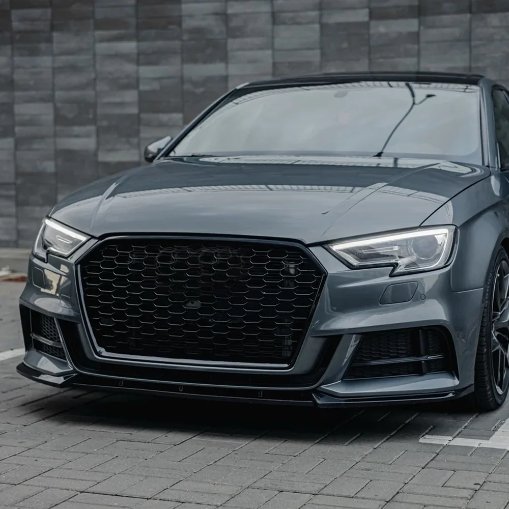 아우디 A3 S3 8V S-line 2017 2018 2019 2020 프론트 범퍼 립 친 스포일러 스플리터 디퓨저 바디킷 튜닝