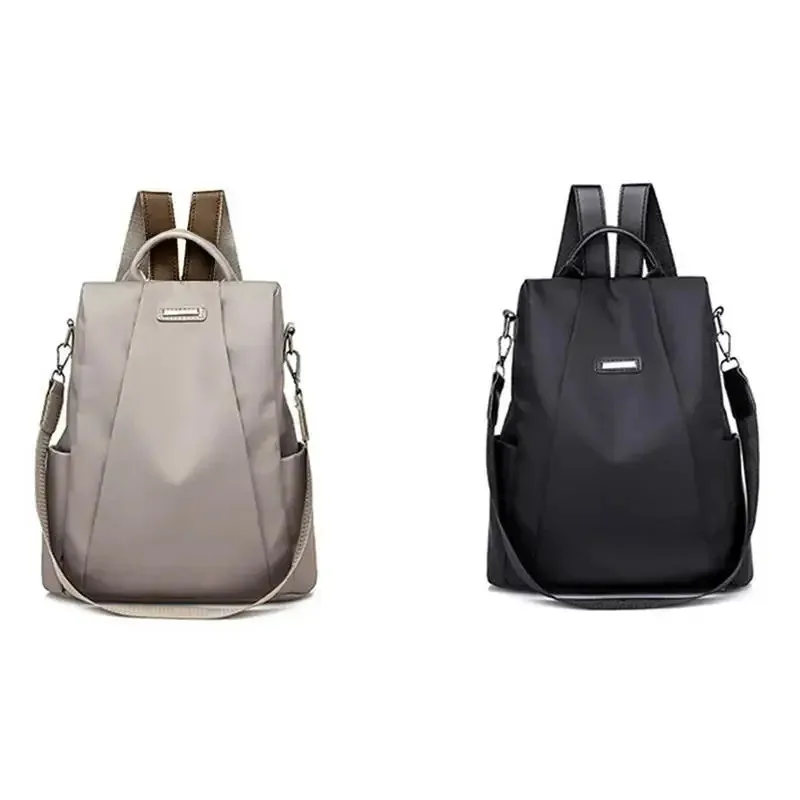 New women's fashionable multifunctional backpack solid color backpack detachable casual portable shoulder strap