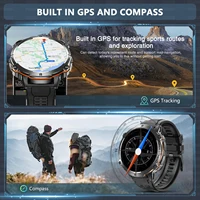 T-Rex 3 Military Grade 1000mAh Battery Smart Watch 10ATM Waterproof GPS Compass Altimeter Call AMOLED Men Swim Sports Smartwatch - Image 3