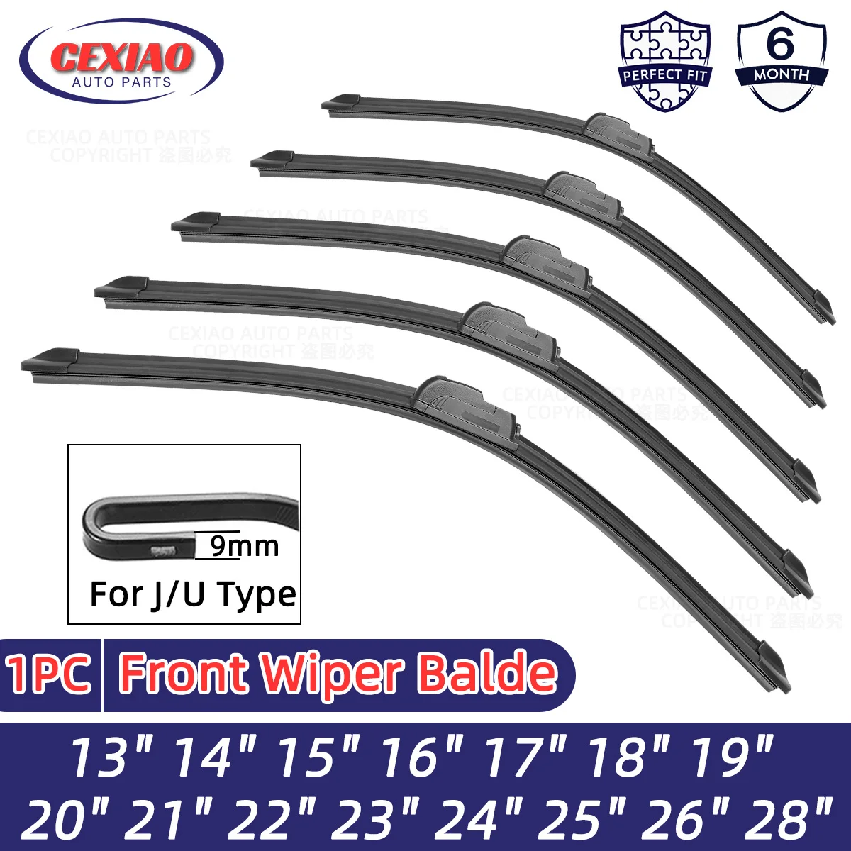CarWiperBladesJHookWindscreenWiperAutomobileWindshieldWiper