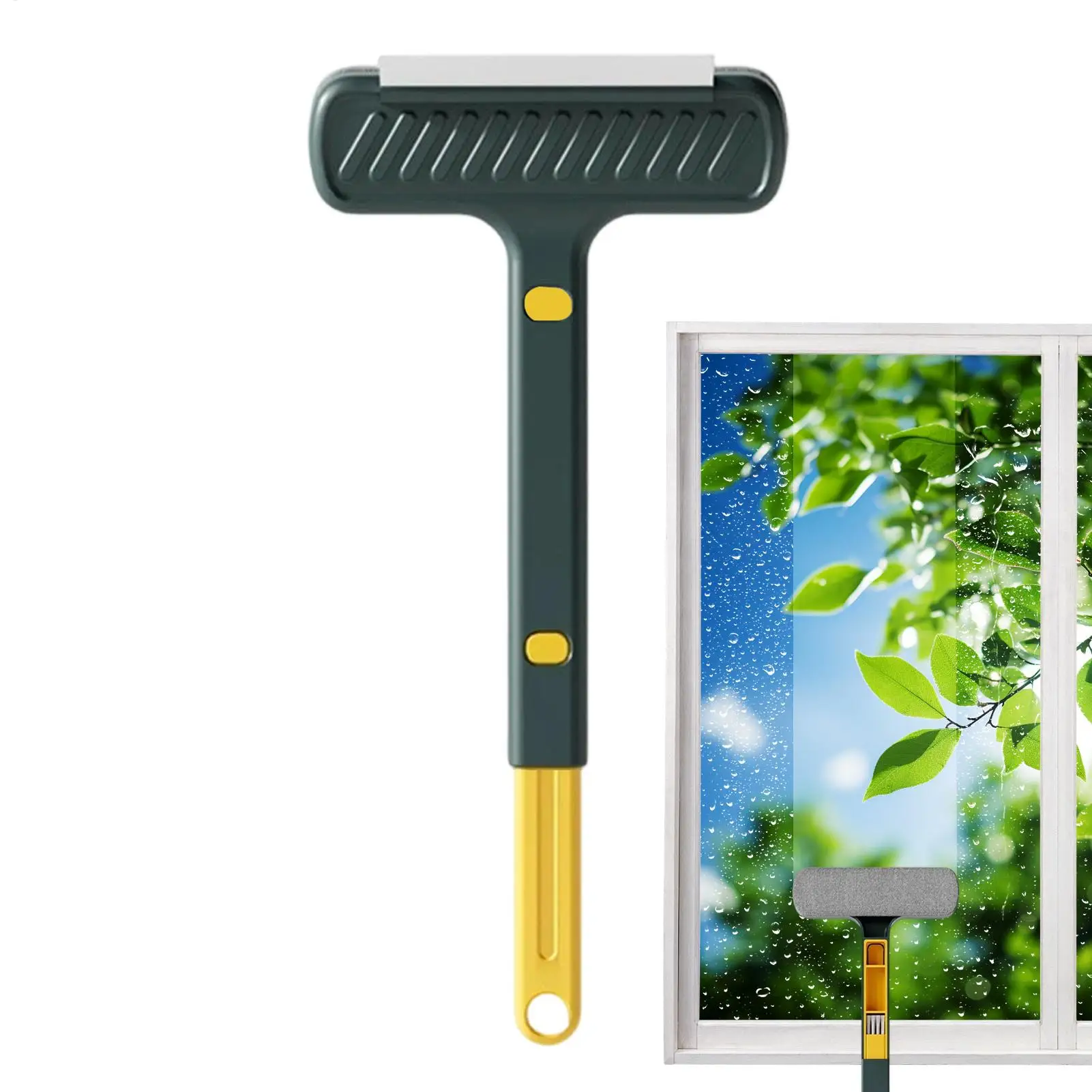 Multifunctional 2-in-1 Window Screen Cleaner with Extendable Handle