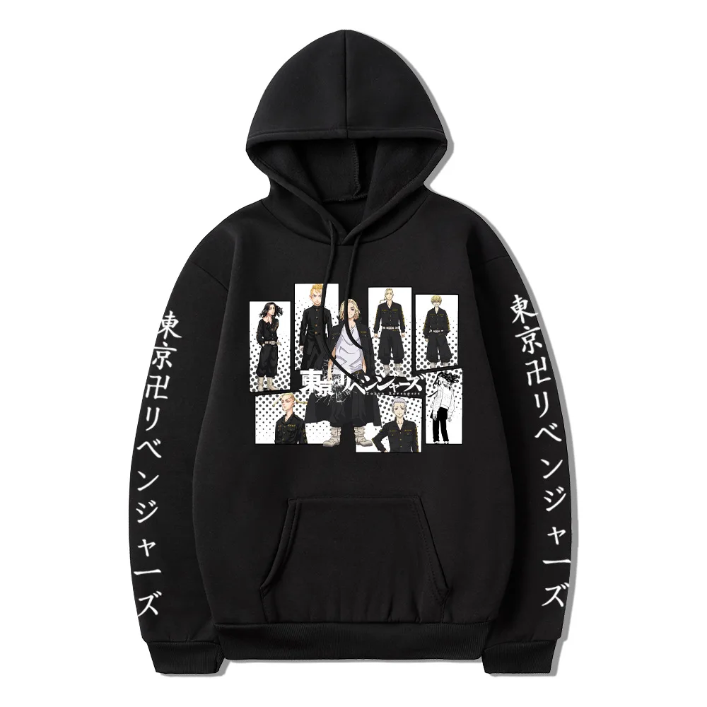 

Anime Tokyo Revengers Pullover Hoodie Printing Sweatshirt Unisex Coat Teenagers Cartoon Fleeces Hooded Sweater Cosplay Costumes