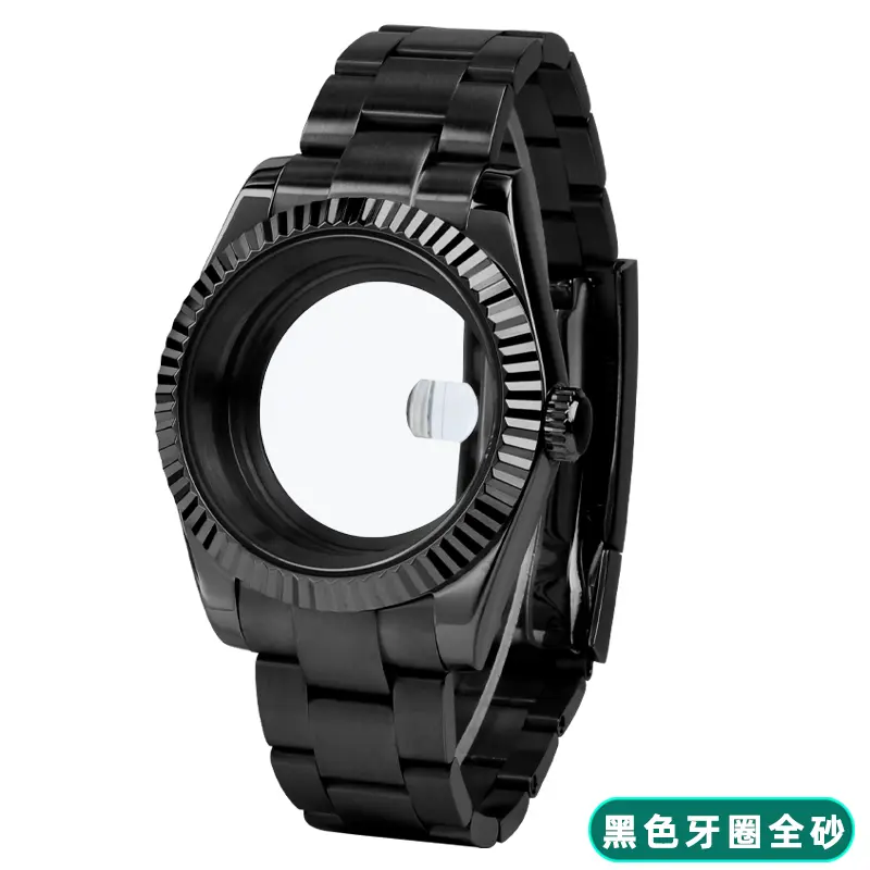 For Datejust Oyster Watch Case 36mm 39mm Stainless Steel Bracelet Strap Black silver Bezel Glass NH35 NH36 Movement Accessories - Image 9