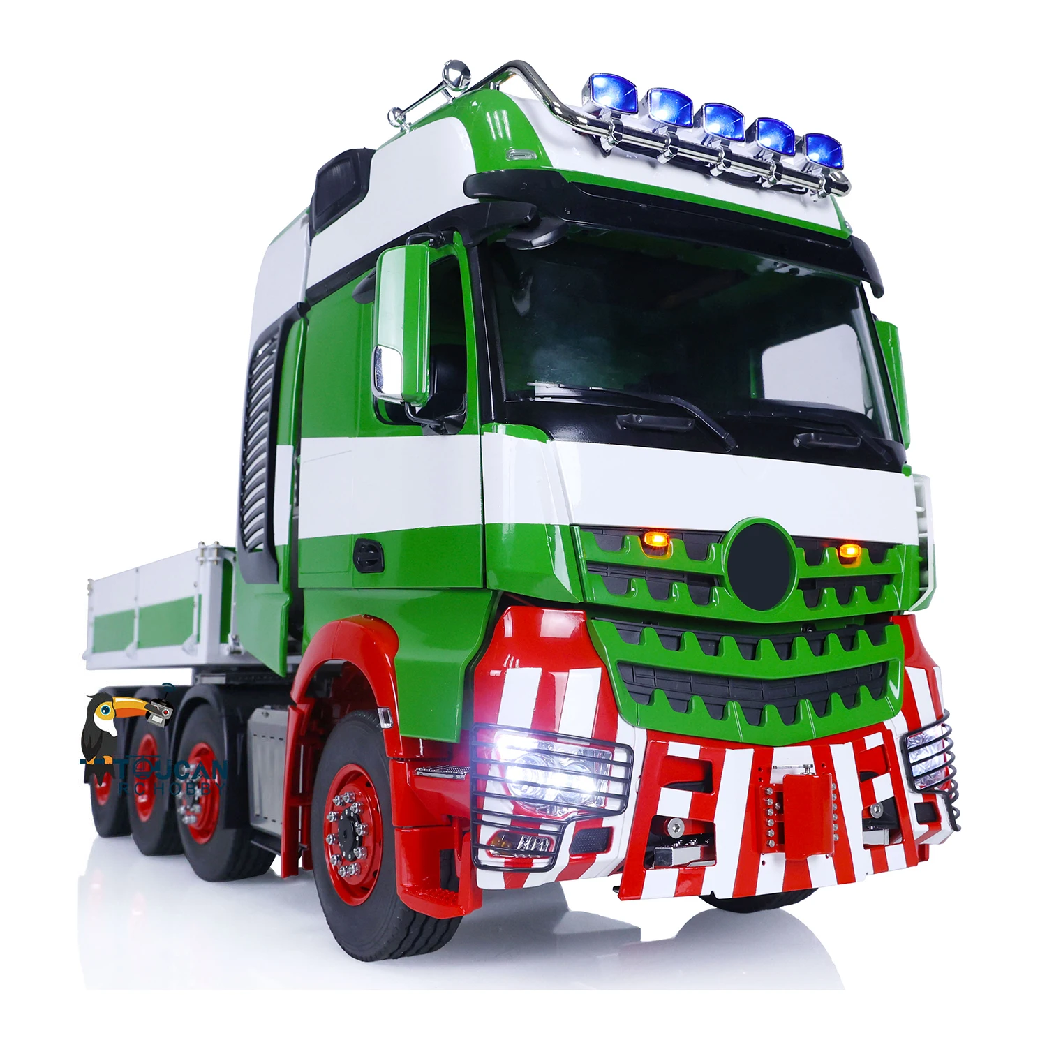 

LESU RC 1/14 Tractor Truck Metal Chassis Painted Remote Controller Car Model Assembled Light Sound Painted Toy THZH1518