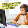 Keyboard Push Bubble Fidget Sensory Toys Rainbow Popping Silicone Game Toy Anxiety & Stress Reliever Autism Toy for Kids and Adu 3