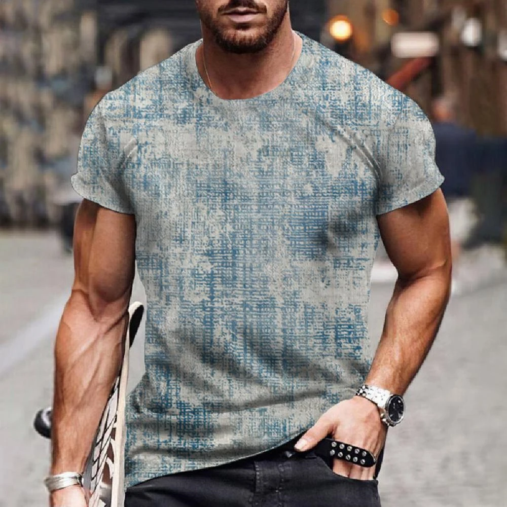 

Vintage Men's T-Shirt Casual Streetwear Men's Clothing Summer Short Sleeved Tees Oversized T-Shirts for Men Original Design Tops