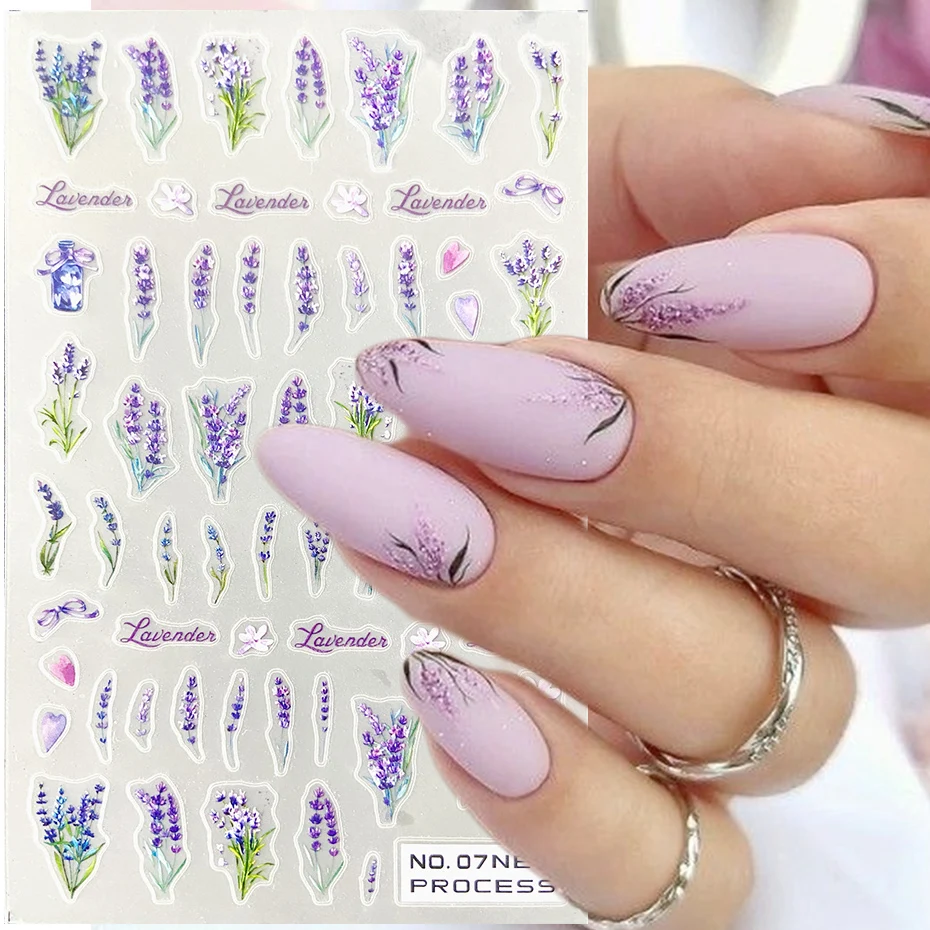 Lavender Spritz Nail Art