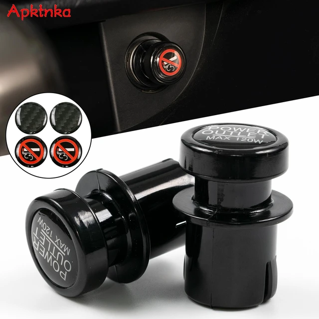 APKTNKA 2Piece/set Car Charger Cigarette Lighter Plug Outlet Button  Universal Dust Cover Car Styling 12V 21MM Power Socket - AliExpress