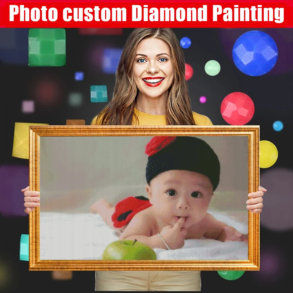 DIY 5D Diamond Painting Kits Photo of Rhinestones Diamond Mosaic Cross Stitch Home Wedding Decoration diamond painting painting set