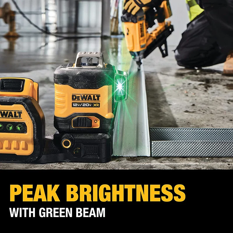 Nivel láser Verde 3 lineas 360 con batería 12V Max Dewalt