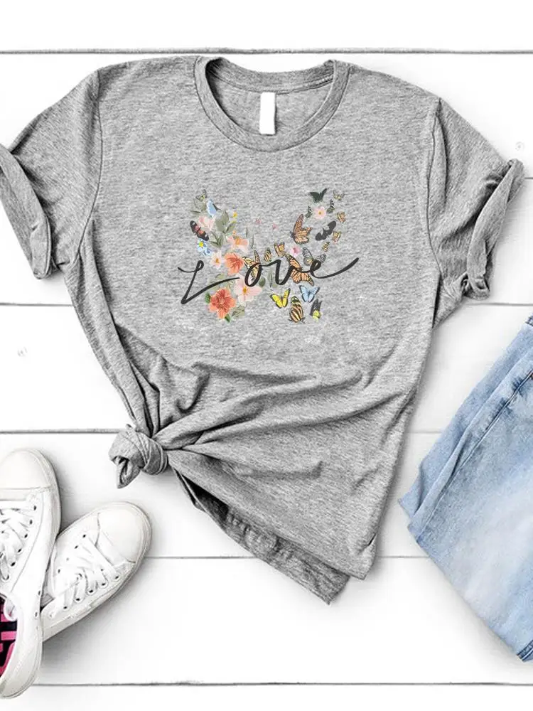 

Женская футболка с коротким рукавом и принтом, в стиле 90-х