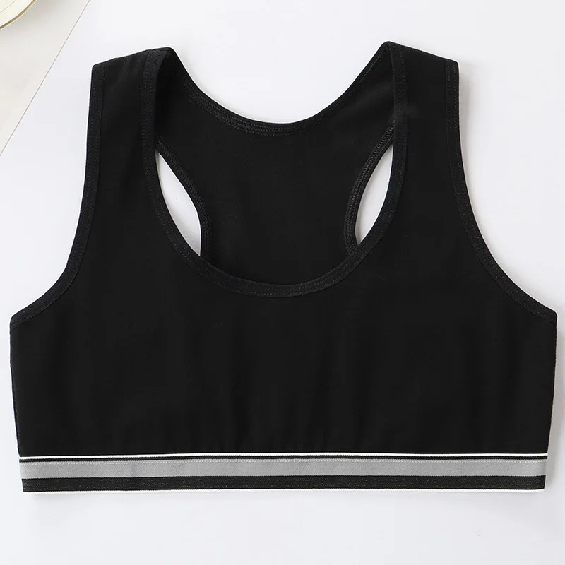 Children Girl Bra 4 Pcs/Lot Cotton Underwear For Puberty Wireless Girls Developmental Underwear Bra Kids Vest Teenage Camisole training bra