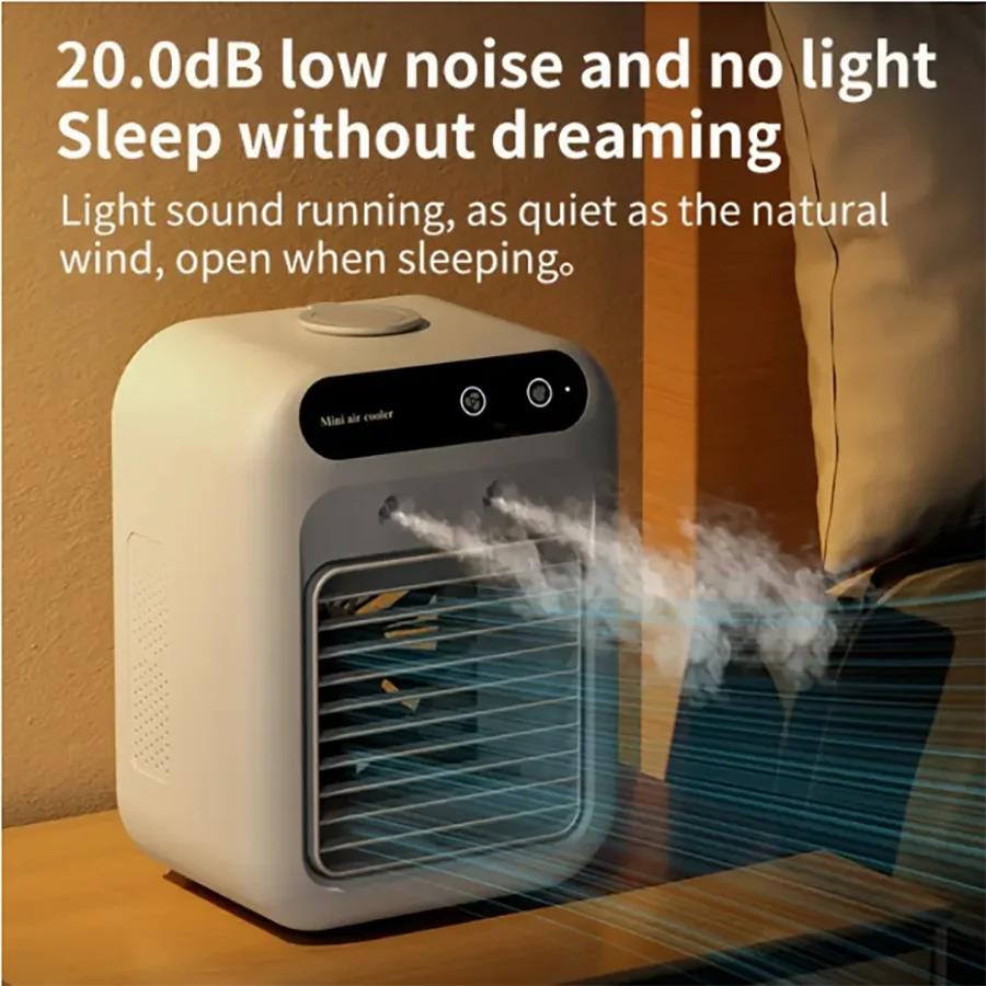Mini Air Blower, Office Humidification And Ling, Small Bladeless Cold Fan, With Arechargeable 1800mAh Lithium ,spray_voghion.com