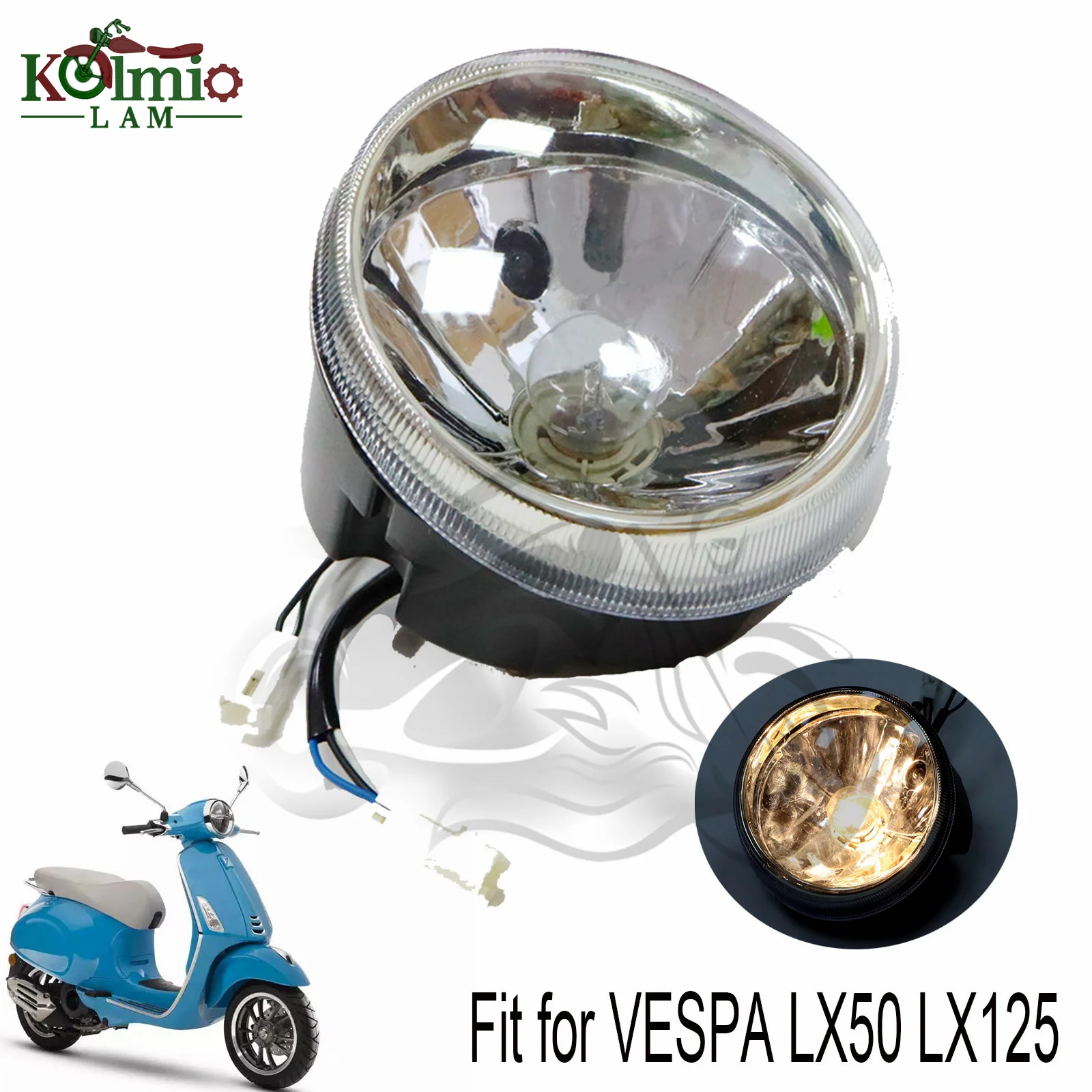 Motorcycle Front Headlight Assembly Headlamp Led Headlights Vespa