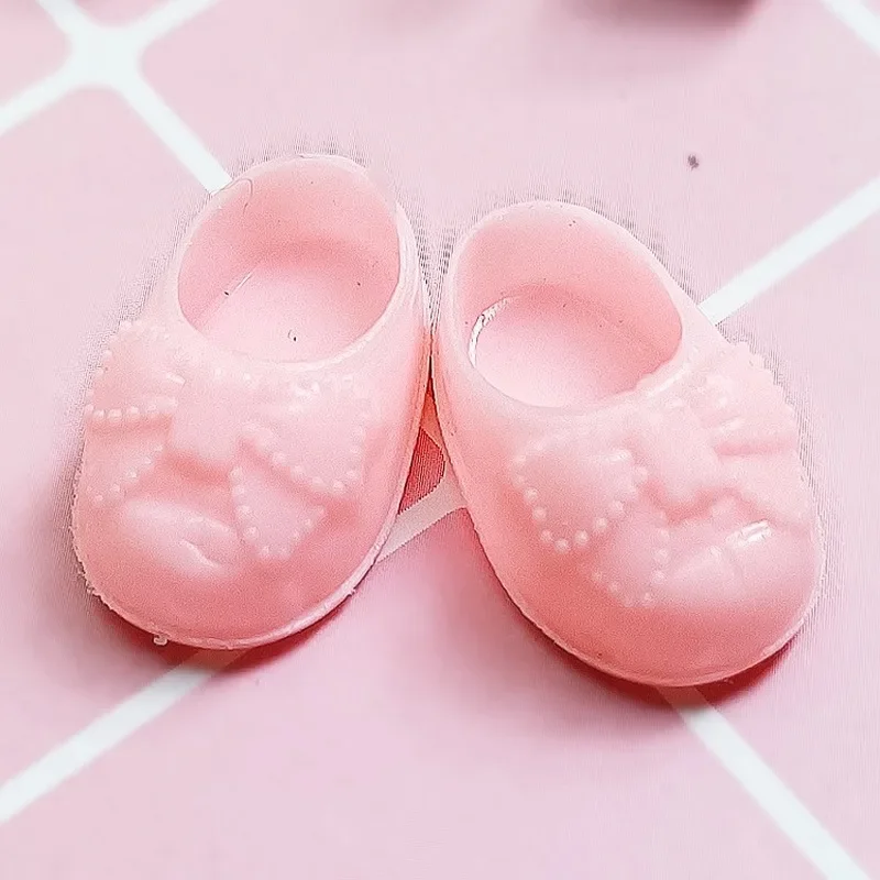 Doll Shoes doll shoes doll accessories 2.5CM Doll Shoes For 16cm BJD Dolls Cute Bow Pattern General-Purpose For 1/8 Body Doll PVC Shoes