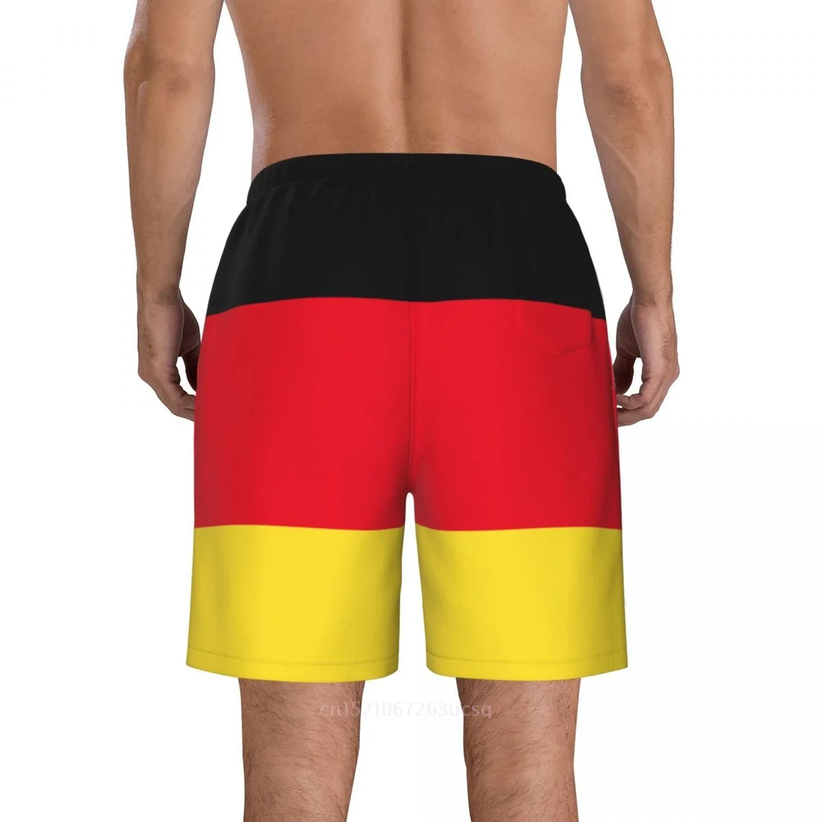 2023 Summer Polyester Germany Country Flag 3D Printed Men's Board Shorts Beach Pocket Running Summer Pants 4