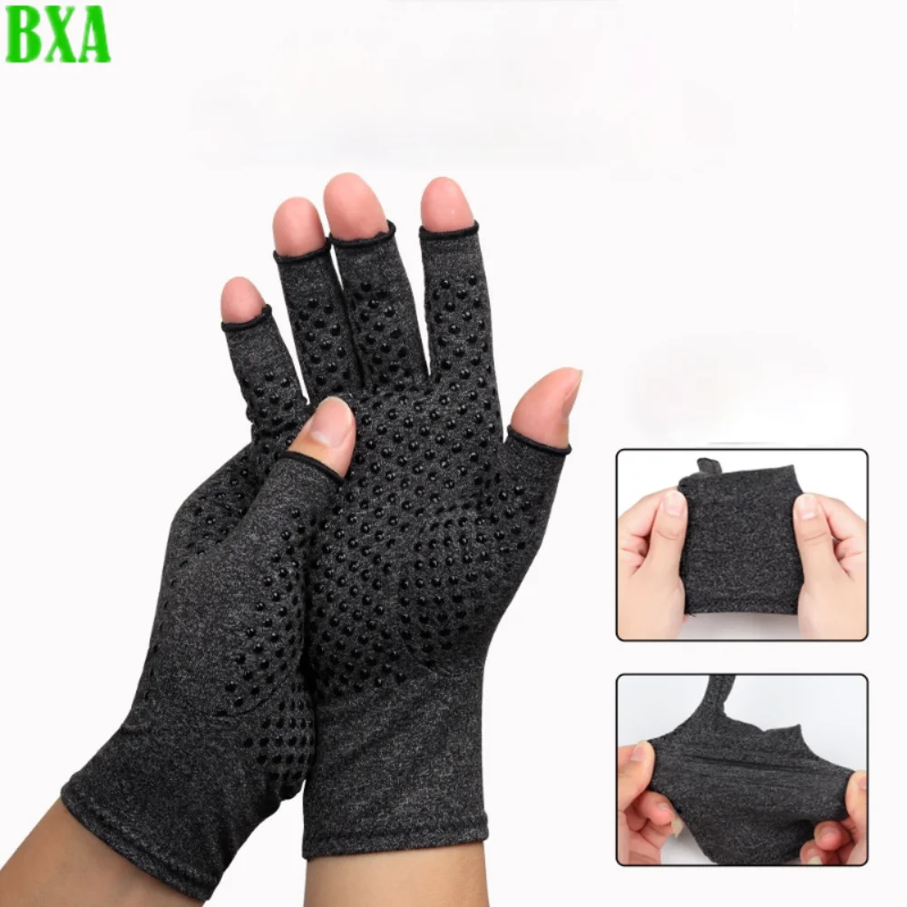 

1PCS Pain Relief Hand Brace Women Men Therapy Wristband Hemp Grey Compression Arthritis Gloves Wrist Support Cotton Joint