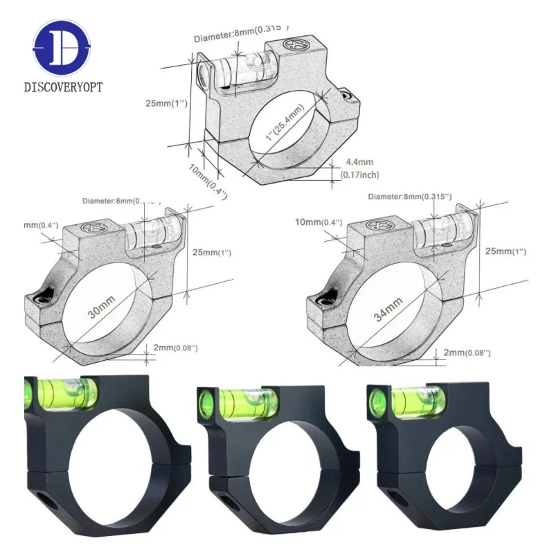 Discovery Bubble Level for Airsoft Guns Rifle Scope Mount for 11mm 20mm Picatinny Weaver Rail 25/30/34mm Rifle Sight Scope Mount rifle scope mount scope bubble level