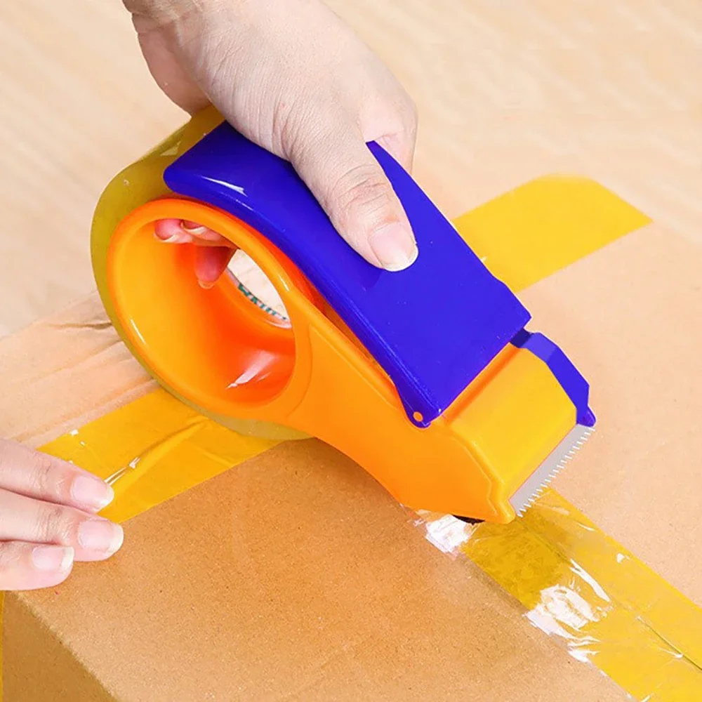 office supplies set wrapping paper cutter tape dispenser sealing packer packaging parcel plastic roller tape cutter sealing holder home office manual packing machine
