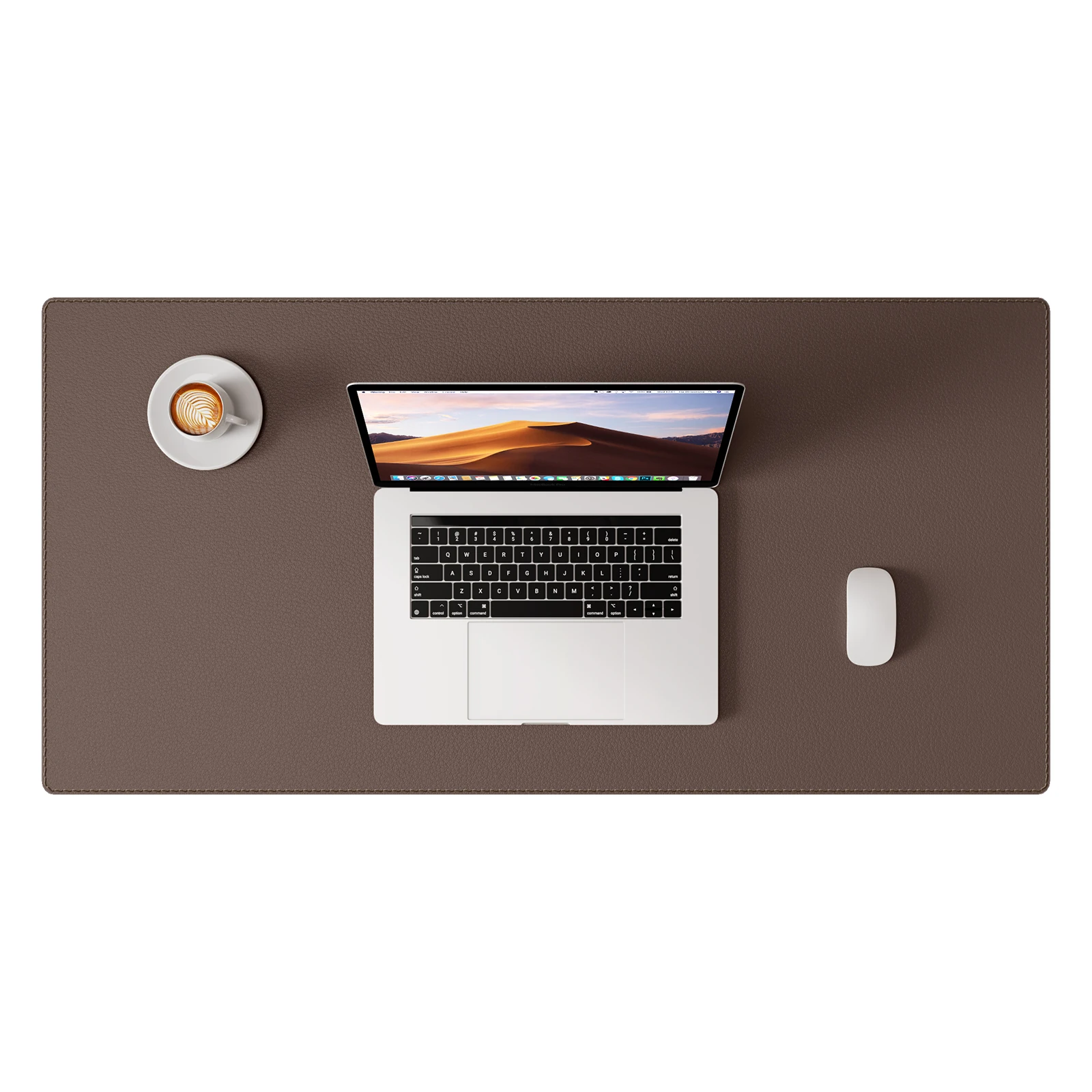 Premium PU Leather Desk Blotter: Non-Slip, Stitched Edges, Multi-Functional Desk Pad for Home, Office, or School