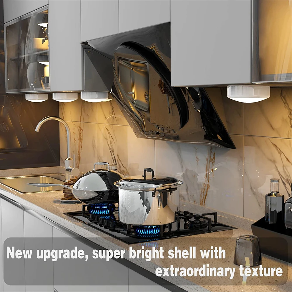 Battery Powered Led Puck Lights Mini Night Light With Remote Wireless