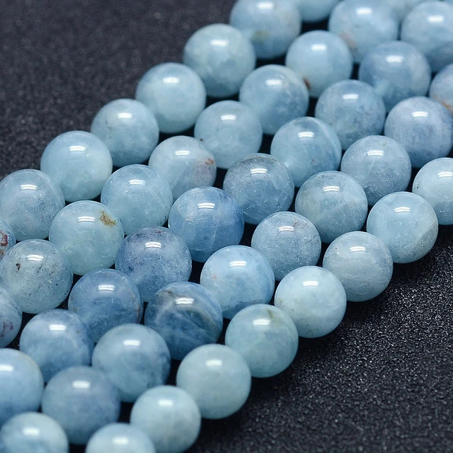 Natural Stone Blue Hemimorphite Beads 6/8mm Round Loose Spacer Gem Beads  For Jewelry Making DIY Bracelet Necklace Strand 15 - AliExpress