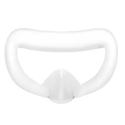 Enhanced Silicone Face Pad Cover - Anti-Sweat Eye Mask (White)
