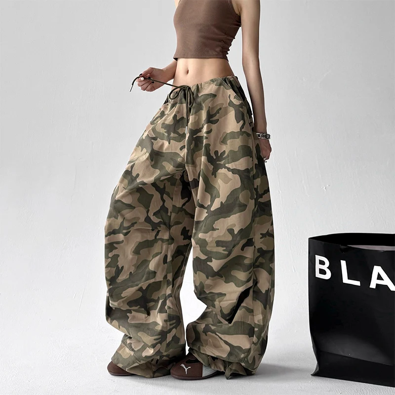 Women's Y2K Camouflage Cargo Overalls