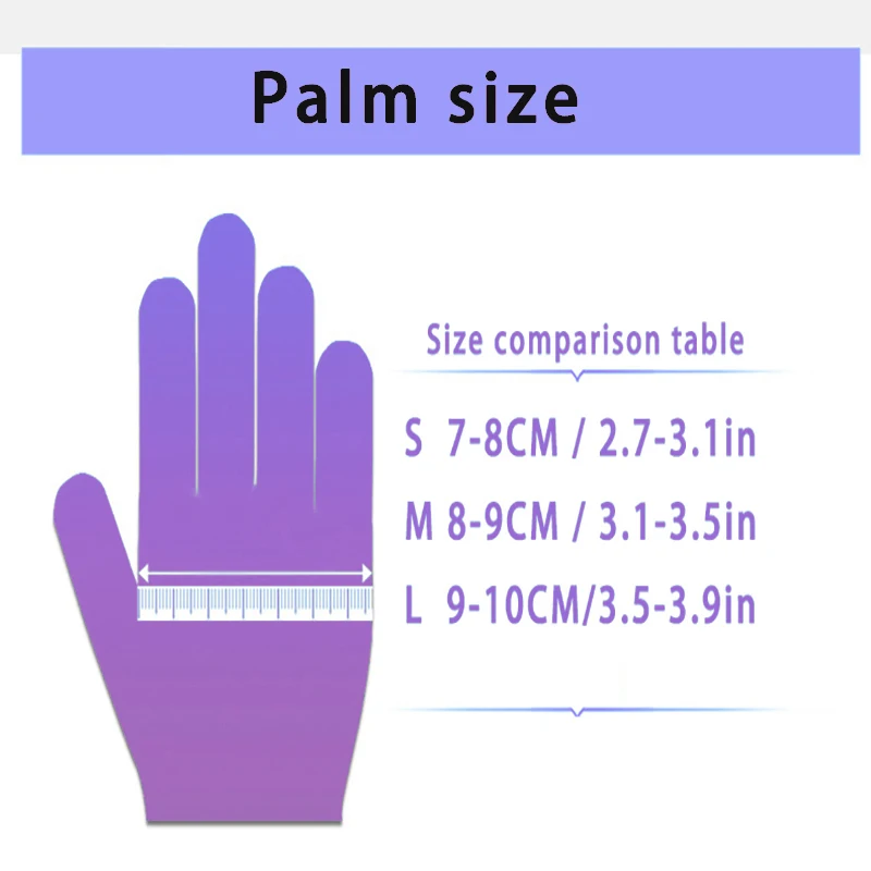 Disposable Nitrile Gloves 50/100/200/300pcs Household Catering Dishwashing Oil Resistant Hair Dye Tattoo