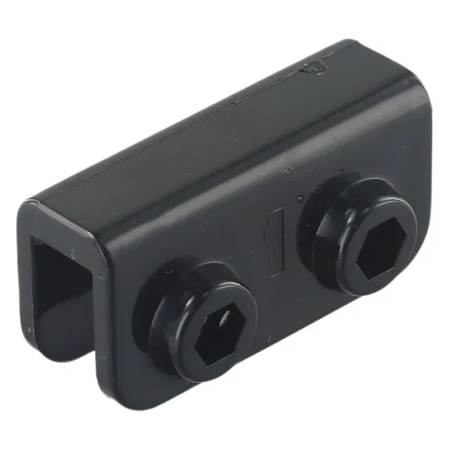 Set Di 4 Connettori Per Gazebo Pop-Up - Staffe Rettangolari In Fibra Di Vetro, Colore Nero