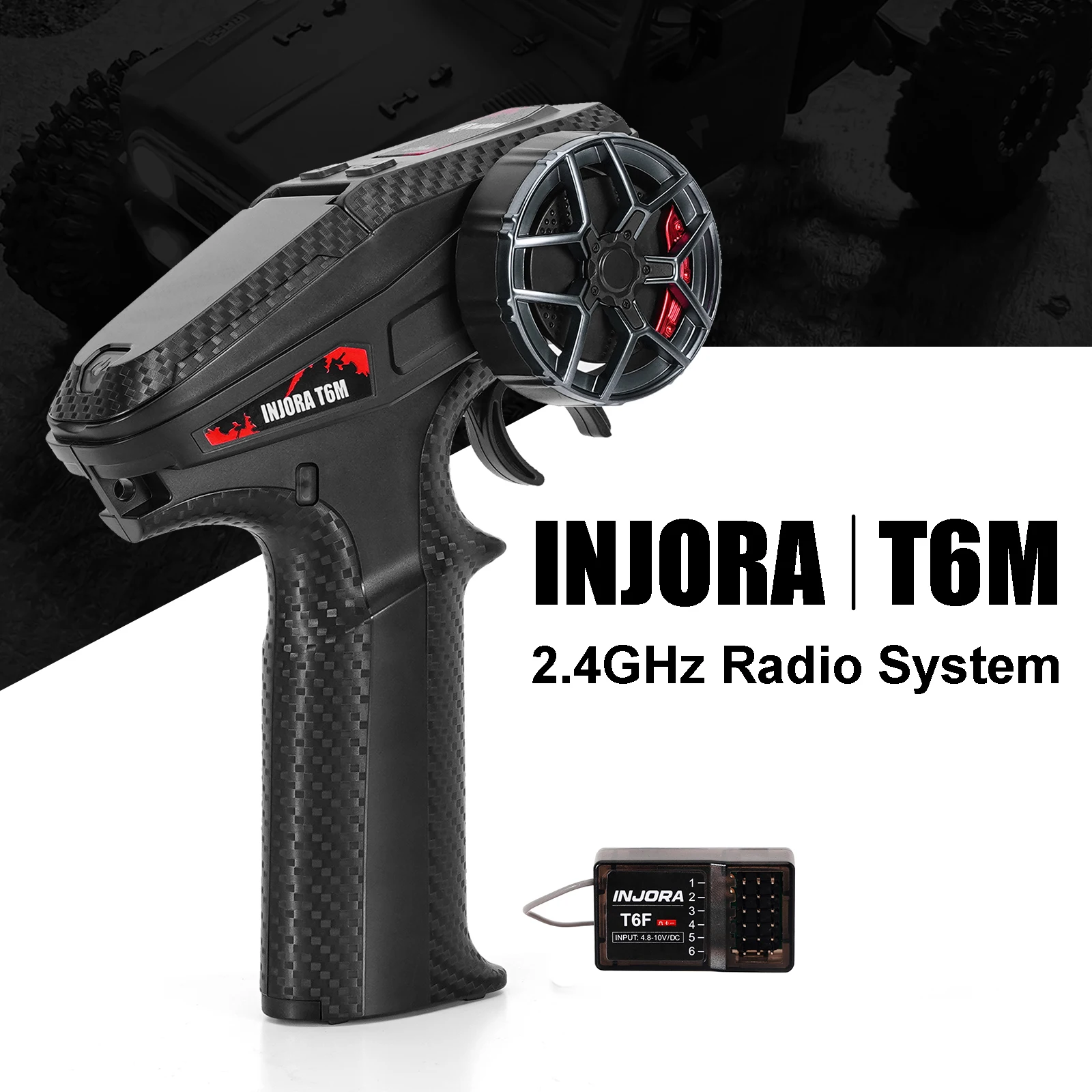 INJORA T6M 2.4GHz Digital Radio Micro Transmitter Remote Control
