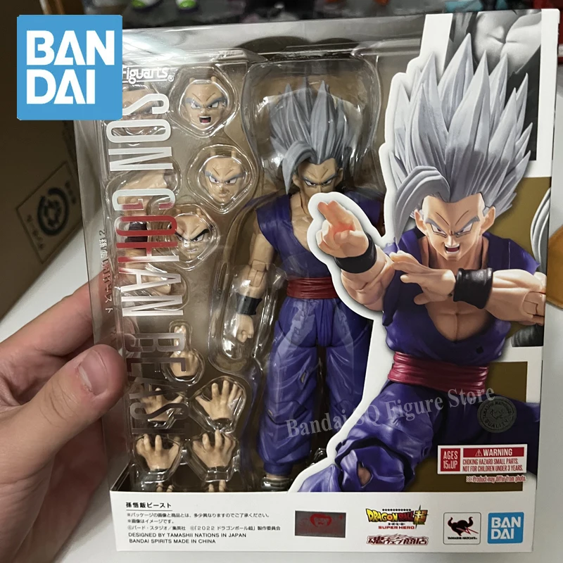 

Original Bandai S.h.figuarts Beast Son Gohan Figure Dragon Ball Super Hero Model Shf Genuine Pvc Action Figurine Model Toys Gift