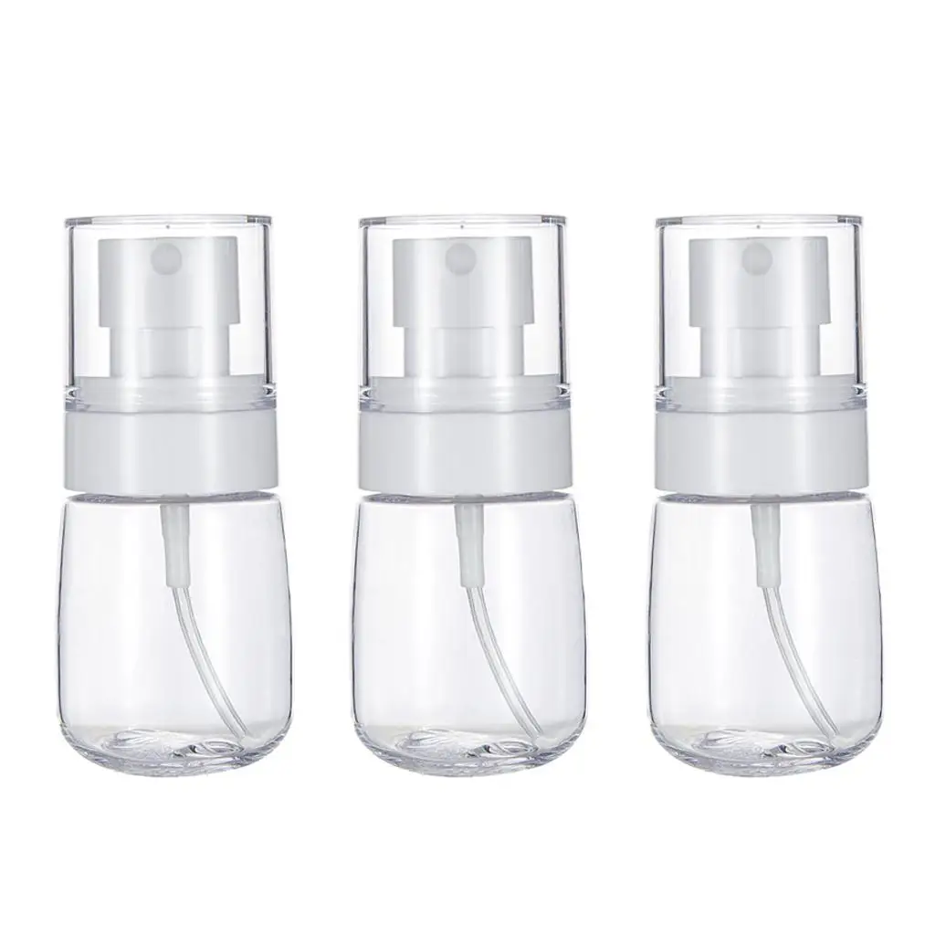 3pcs Empty Plastic Fine Mist Spray Bottle Perfume Container 30ml 3pcs 4 6 8oz 100 250ml industrial alcohol bottle solder flux plastic bottle liquid press pumping dispenser metal cap