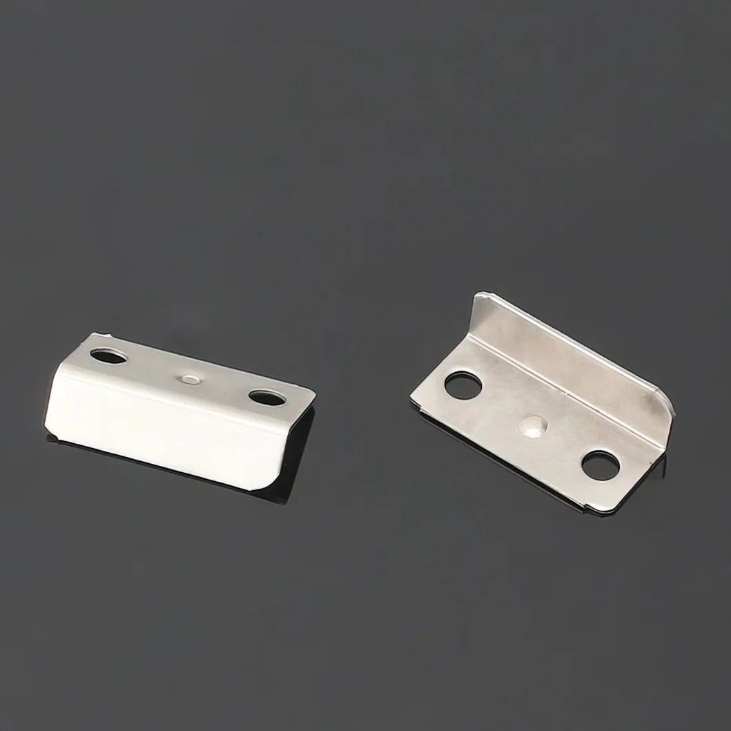 20 Pcs Angled Drawer Lock Strike Plate - L-Shaped Cabinet Fastener For Drawers, Closets, Kitchen