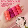Magic Jelly Tint Facial Blusher Wand Moisturized Long Lasting Matte Rouge Cheek Contour 3-in-1 Lipstick Stick Beauty Makeup New 4