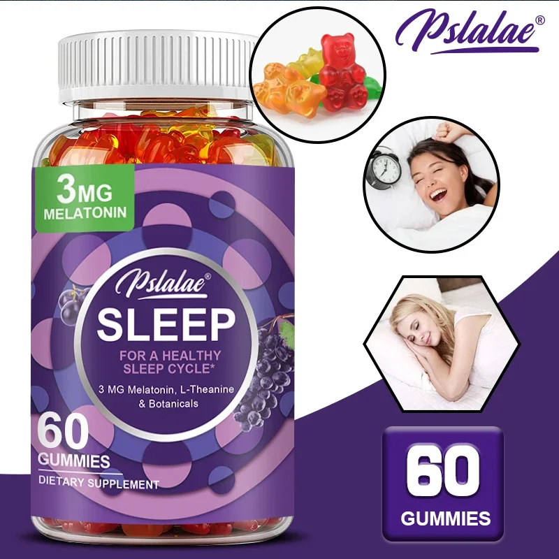 

Sleep Gummies - Contains 3 MG Melatonin, L-theanine and Botanicals To Support Sleep and Help You Fall Asleep Faster