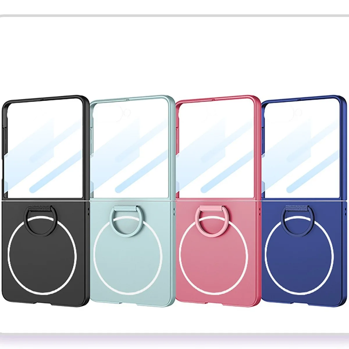 Premium Luxury Slim MagSafe Phone Case with 360° Protection and Ring Holder