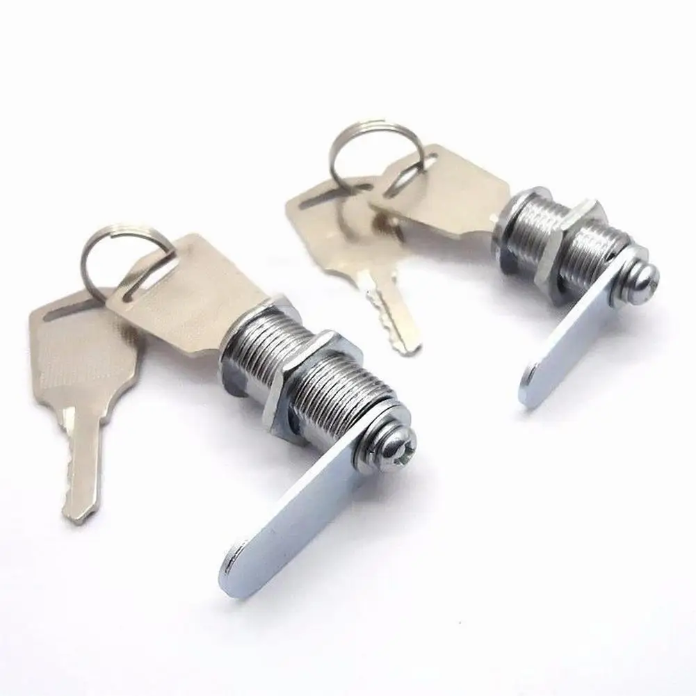 Cam Lock 1PC 12mm Stainless Steel Cam Lock 2 Keys for Drawer MailBox Door