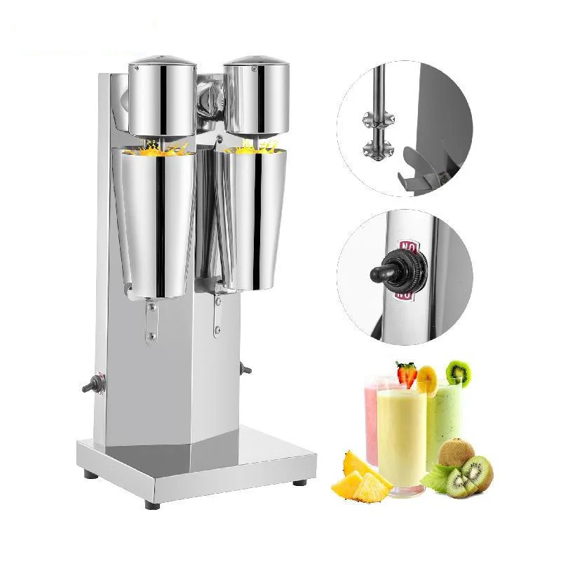 Xeoleo Milkshake Machine Stainless Steel Milk Shake Machine Double Head  Drink Mixer Make Milks Foam/milkshake Bubble Tea Machine - Blenders -  AliExpress