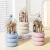 360° Rotating Makeup Brushes Holder With Lid Lipstick Organizer Cosmetic Storage Make Up Tools Box Jewelry Pencil Case Container 1