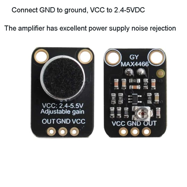 GY MAX4466 Electret Microphone Amplifier Module MAX4466, 60 OFF