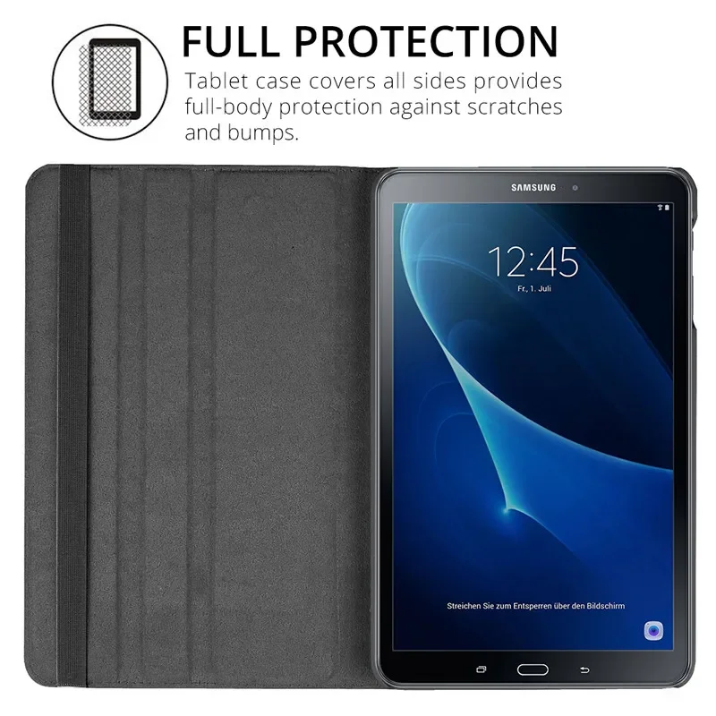 Versatile 360° Rotating Tablet Case - Durable Protective Cover with Adjustable Viewing Angles