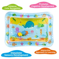 Tapis de jeu d'eau pour bébé, coussin gonflable en PVC pour nourrissons, temps du ventre, coussin d'eau pour enfants, jouets d'activité de développement pour l'éducation précoce 1