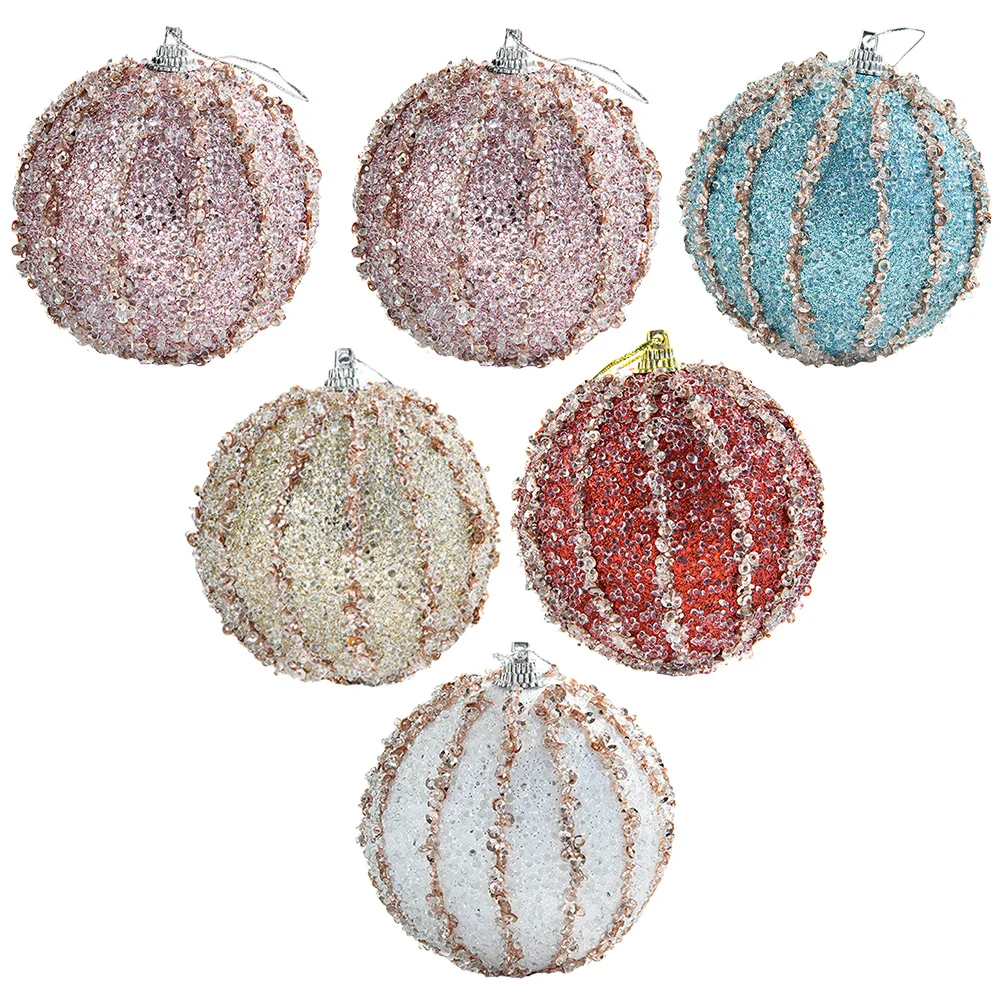 

6pcs Christmas Hanging Ornaments Xmas Tree Hanging Balls Christmas Party Decorations
