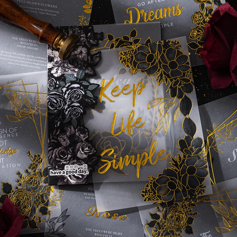 

10 листов бумаги, позолоченные цветы, фотообои, карточки, бумажные украшения для фона, 6 стилей
