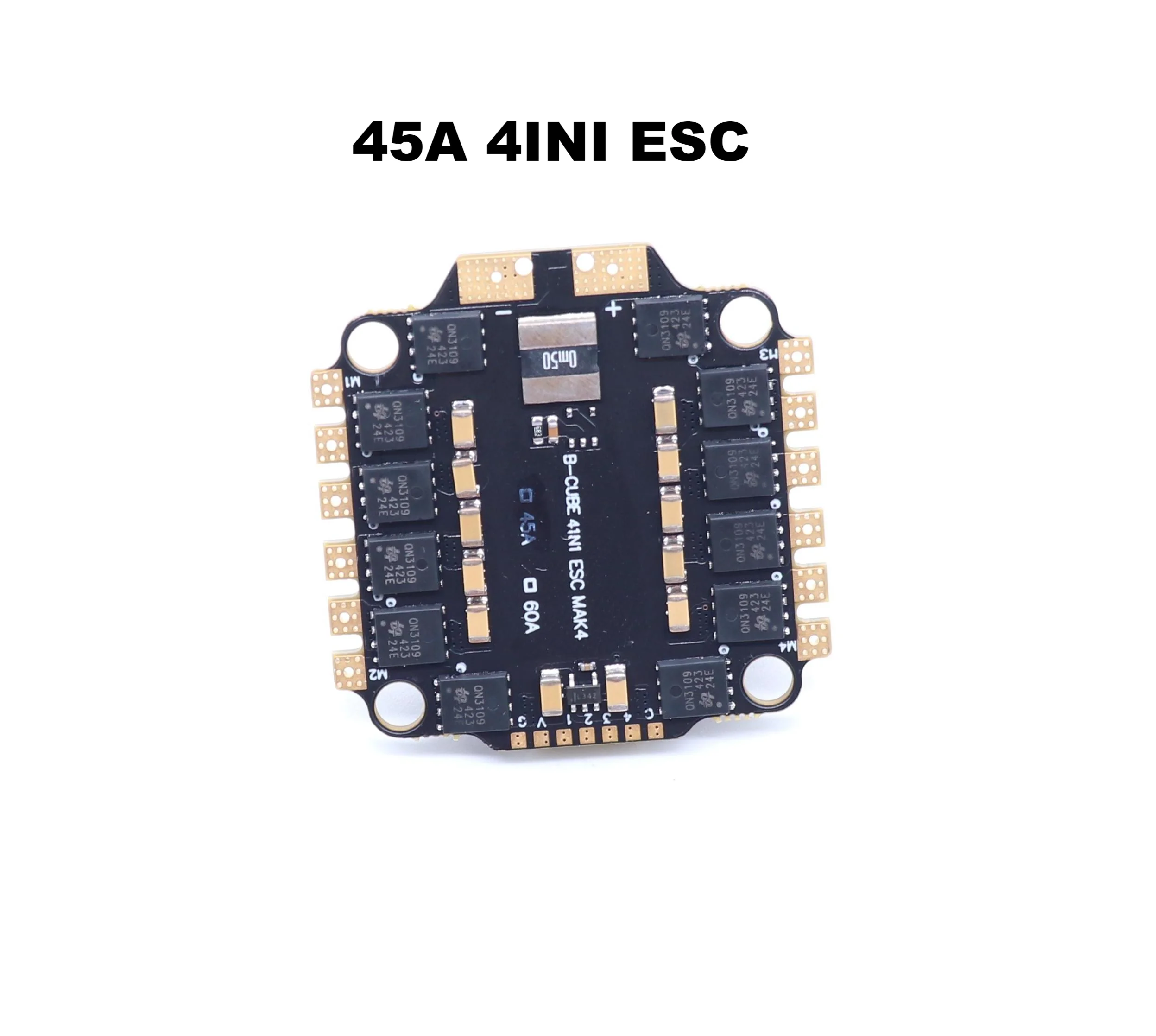 BLHELI_S 4IN1 45A 60A ESC Supporting 3-6S brushless motor Support DShot300 600/Multishot/Oneshot/PWM FPV UAV F4 Flight Control 3