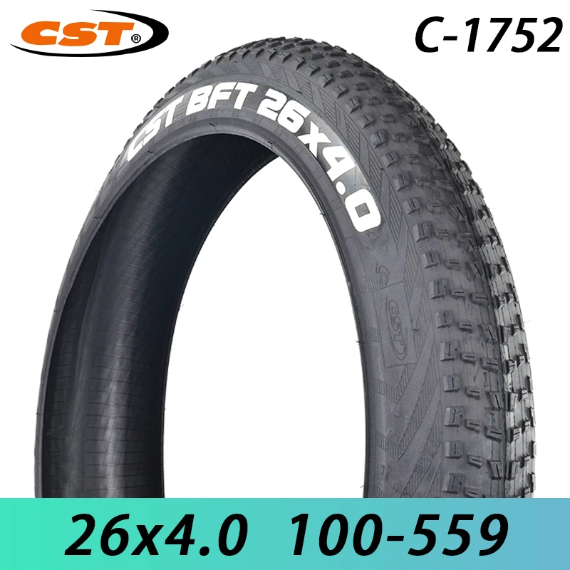 

CST C-1752 26x4.0 26 inch Fat Tire Beach Bicycle Snowmobile Tire MTB Bicycle Wheel Anti-Slip Tire Outdoor Bike Cycling Parts