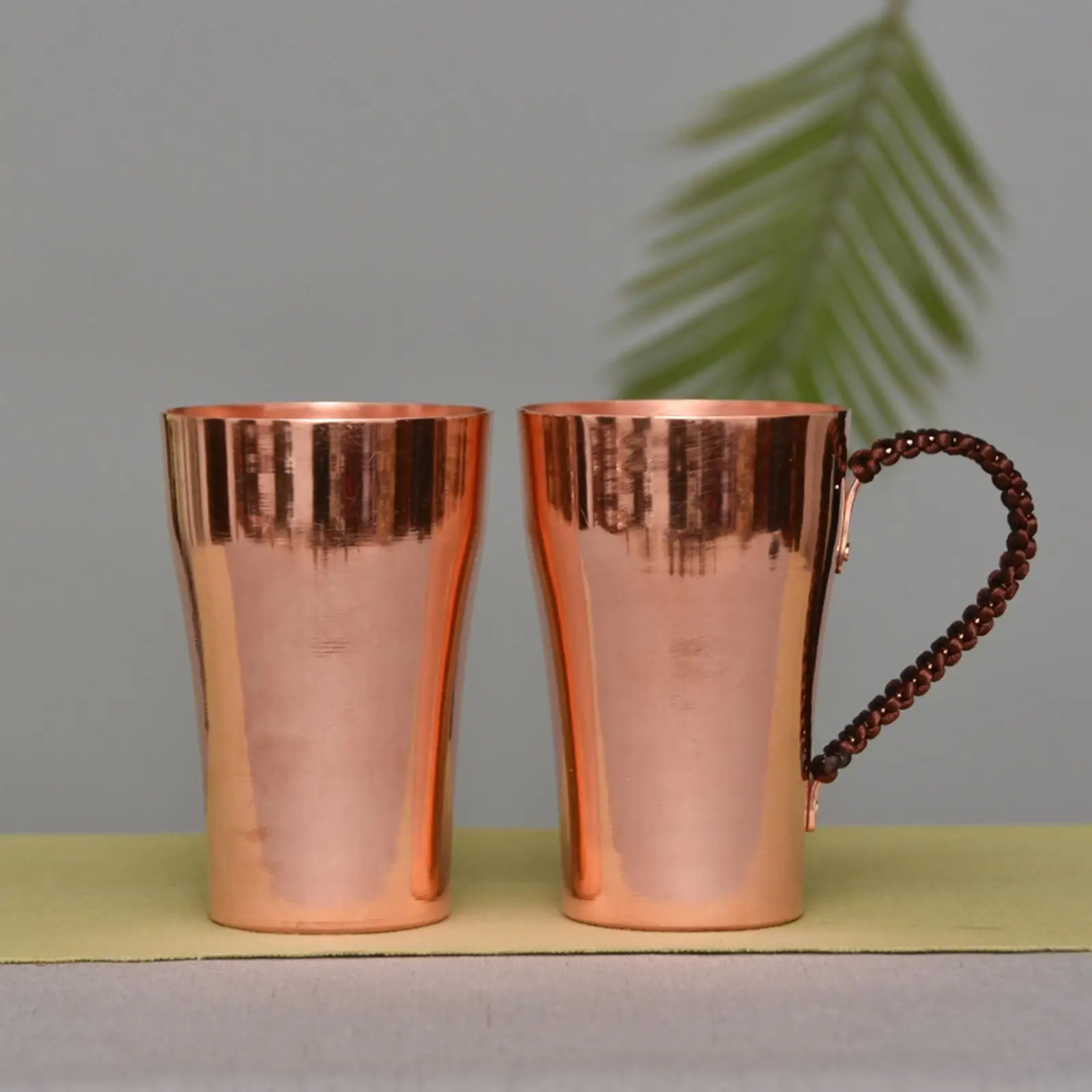 400ml Pure Copper Cup Handcrafted Coffee Dosing Mug Metal Tea Cup Beautiful Design for Office or Home Use