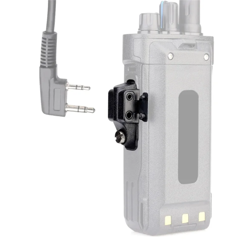 Gp328plus Retevis RT29 RT48 RT82 Ailunce HD1 2 핀 헤드셋 포트 용 우수한 워키 토키 오디오 어댑터 교체